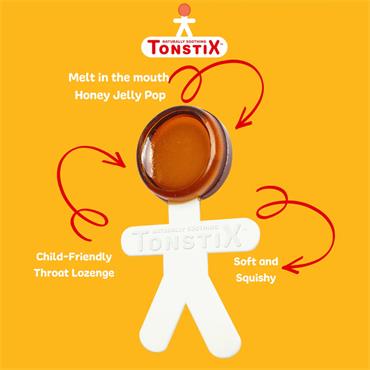 TONSTIX JELLY POPS HONEY APPLE 6 PACK
