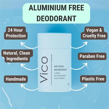 VICO UNSCENTED NATURAL DEODORANT