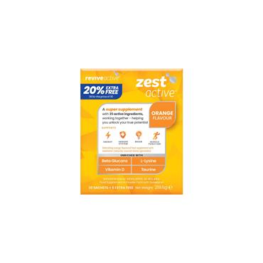 ZEST ACTIVE ORANGE 20% EXTRA FREE - 36 SACHETS