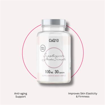 SUPPLEMENTS MADE SIMPLE COQ10 100MG â€“ HIGH ABSORPTION UBIQUINONE â€“ 30 CAPSULES
