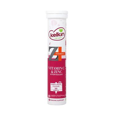 KELKIN VITAMIN C & ZINC EFFERVESCENT 20 TABLETS - FOREST FRUITS