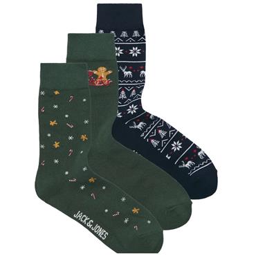 JACK+JONES JACXMAS GINGERBREAD SOCKS GIFTBOX