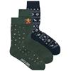 JACK+JONES JACXMAS GINGERBREAD SOCKS GIFTBOX