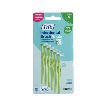 TEPE INTERDENTAL BRUSH ANGLE - SIZE 5 GREEN