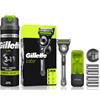 GILLETTE LABS RAZOR AND SHAVE GEL TRAVEL SET