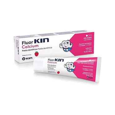 KIN FLUOR KIN CALCIUM TOOTHPASTE STRAWBERRY