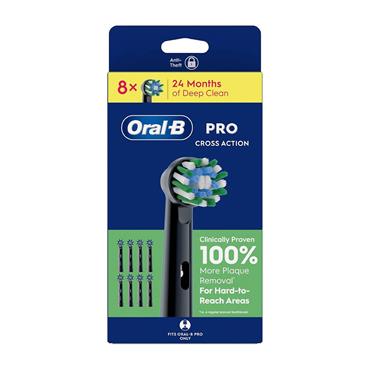 ORAL B PRO CROSS ACTION 8 HEADS