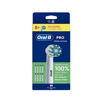 ORAL B PRO CROSS ACTION X8 HEADS