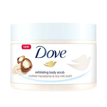 DOVE EXFOLIATING BODY SCRUB MACADAMIA