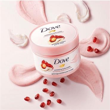 EXFOLIATING BODY SCRUB POMEGRANATE SEEDS & SHEA BUTTER SCENT