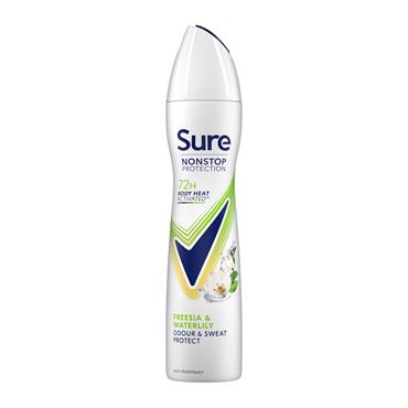 SURE 72HR FREESIA AND WATERLILY ANTI-PERSPIRANT 250ML