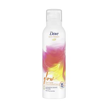 DOVE GLOW BLOOD ORANGE & SPICED RHUBARB SCENT SHOWER MOUSSE
