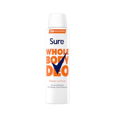 SURE WHOLE BODY DEO FRESH CITRUS 150ML
