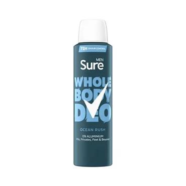SURE MEN WHOLE BODY DEO OCEAN RUSH 150ML