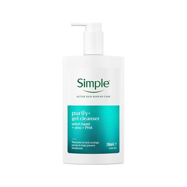 SIMPLE PURIFY+ GEL CLEANSER 240ML