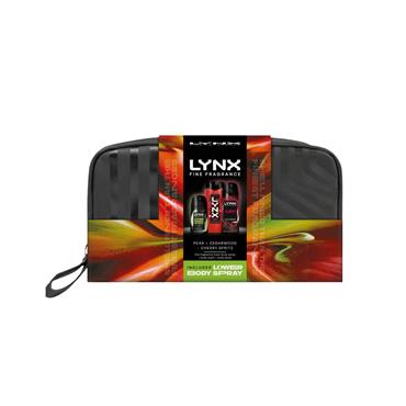 LYNX FINE FRAGRANCE CHERRY SPRITZ WASHBAG COLLECTION
