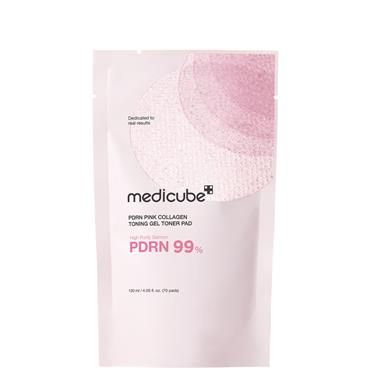 MEDICUBE PDRN PINK COLLAGEN TONING GEL TONER - 70 PADS