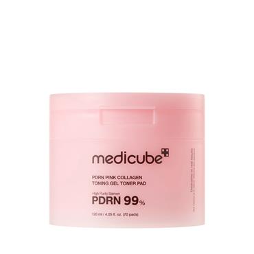 MEDICUBE PDRN PINK COLLAGEN TONING GEL TONER - 70 PADS