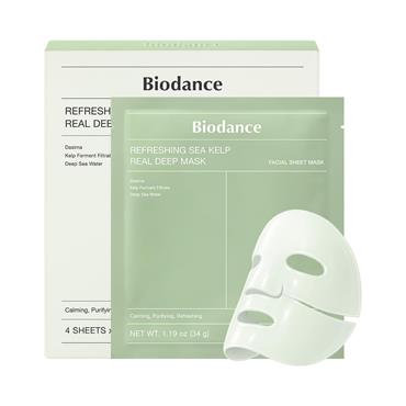BIODANCE REFRESHING SEA KELP REAL DEEP MASK 4 SHEETS