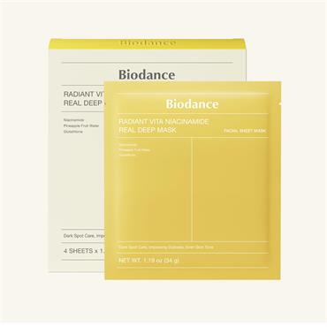 BIODANCE RADIANT VITA NIACINAMIDE REAL DEEP MASK 4 SHEETS