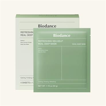 BIODANCE REFRESHING SEA KELP REAL DEEP FACE MASK 4 SHEETS