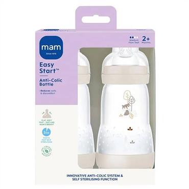 MAM EASY START ANTI-COLIC BOTTLE 260ML 2XPACK