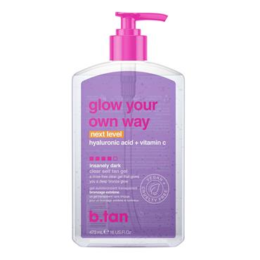 B.TAN GLOW UR OWN WAY INSANELY DARK CLEAR SELF TAN GEL