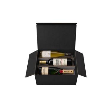 THE CRU PREMIUM 6 BOTTLE WINE GIFT BOX 2 RED 2 WHITE 2 CHAMPAGNE