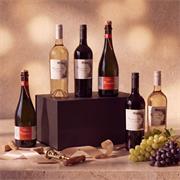THE CRU 6 BOTTLE WINE GIFT BOX 2 RED 2 WHITE 2 PROSECCO