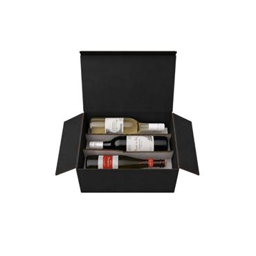 THE CRU 6 BOTTLE WINE GIFT BOX 2 RED 2 WHITE 2 PROSECCO