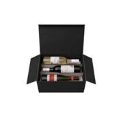 THE CRU 6 BOTTLE WINE GIFT BOX 2 RED 2 WHITE 2 PROSECCO