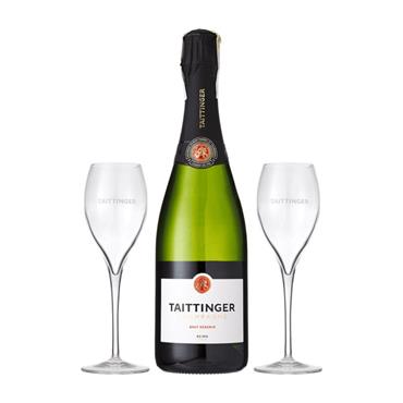 TAITTINGER BRUT PARADOXE (2 GLASS PACK) 70CL 12%
