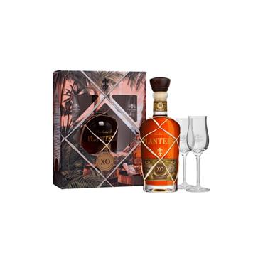 PLANTERAY XO RUM 20TH ANNIVERSARY 2 GLASS GIFT SET 70CL 40%