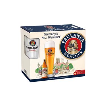 PAULANER GIFTPACK 3 BEERS + GLASS