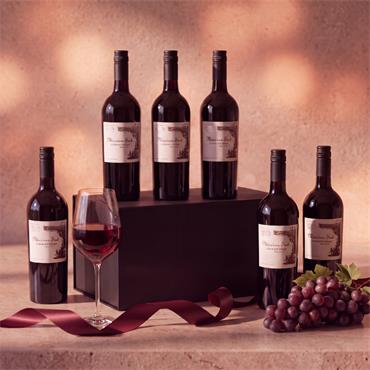 THE CRU 6 BOTTLE WINE GIFT BOX 6 RED