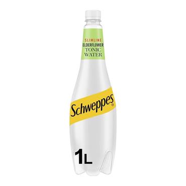 SCHWEPPES SLIM ELDERFLOWER TONIC 1L