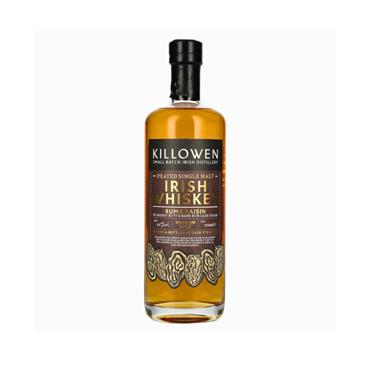 KILLOWEN PEATED RUM & RAISIN SINGLE MALT IRISH WHISKEY 70CL 55%