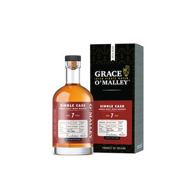 GRACE O MALLEY 7 YEAR OLD SINGLE MALT MESCAN RED TRIPLE CASKS IRISH WHISKEY 70CL 46%