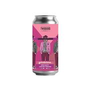 TWO SIDES X  BLIND MONKEY GRINDSTONE COFFEE PORTER 44CL 5.8%