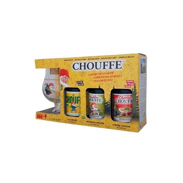 CHOUFFE DISCOVERY PACK 3 BEERS WITH GLASS