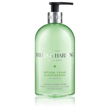 Bayliss & Harding Vetiver, Cedar & Lemongrass Luxury Hand Wash 500ml