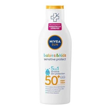 Nivea Sun Babies & Kids Sensitive Protect SPF 50+ Water Resistant Lotion 200ml