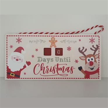 Days Until Christmas Advent Sign