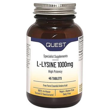 QUEST L-LYSINE 1000MG 45PK