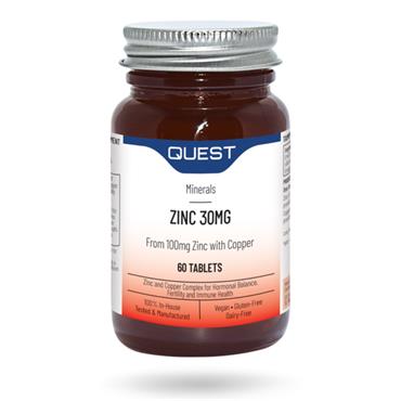 QUEST ZINC CITRATE 30MG TABS 60PK