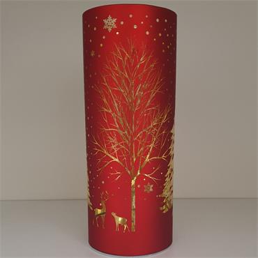 Xmas Glow Lamp Forest Large Red