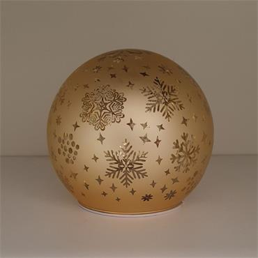 Bright Xmas LED Ball Large Gold