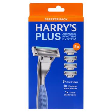 Harry's Plus Razor and 5 Blades Starter Set