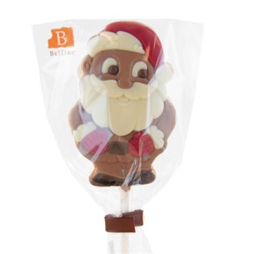 Belgian Chocolate Santa Pops