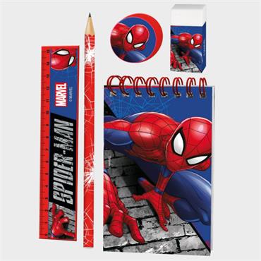 Spiderman 5 piece Stationary Set